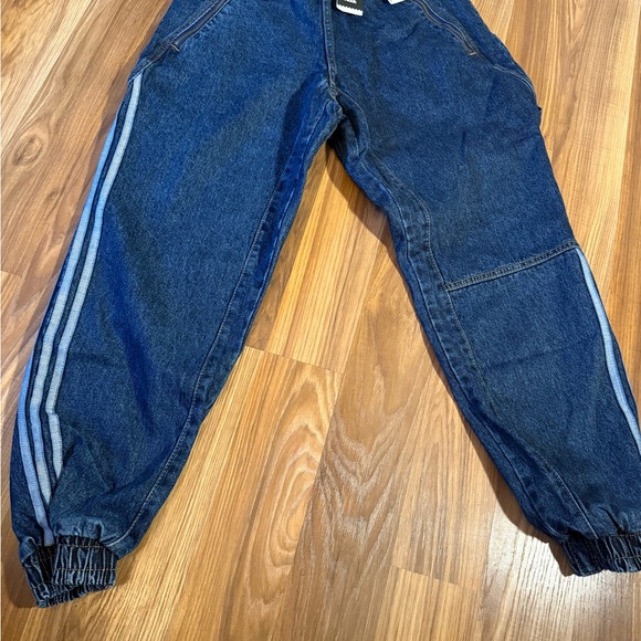 Adidas Ivy Park Blue Denim Joggers - Picture 1 of 3